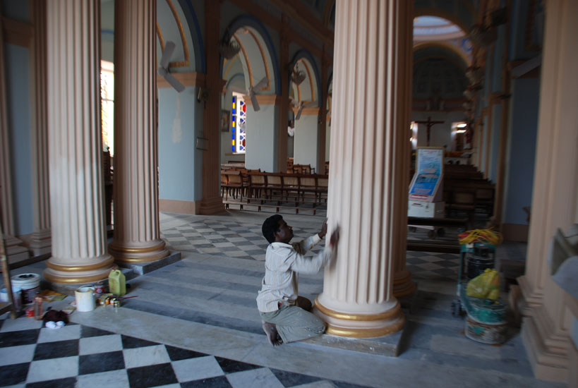 RESTAURATION de l'église Notre-Dame-des-Anges à Pondichéry: chronologie