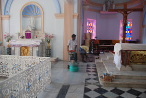 the restoration of  “ Our Lady of Angels ” - Pondicherry 