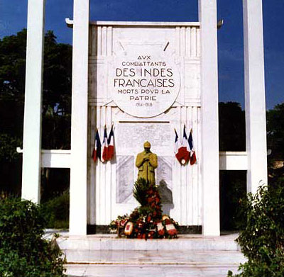 The French War Memorial in Pondicherry